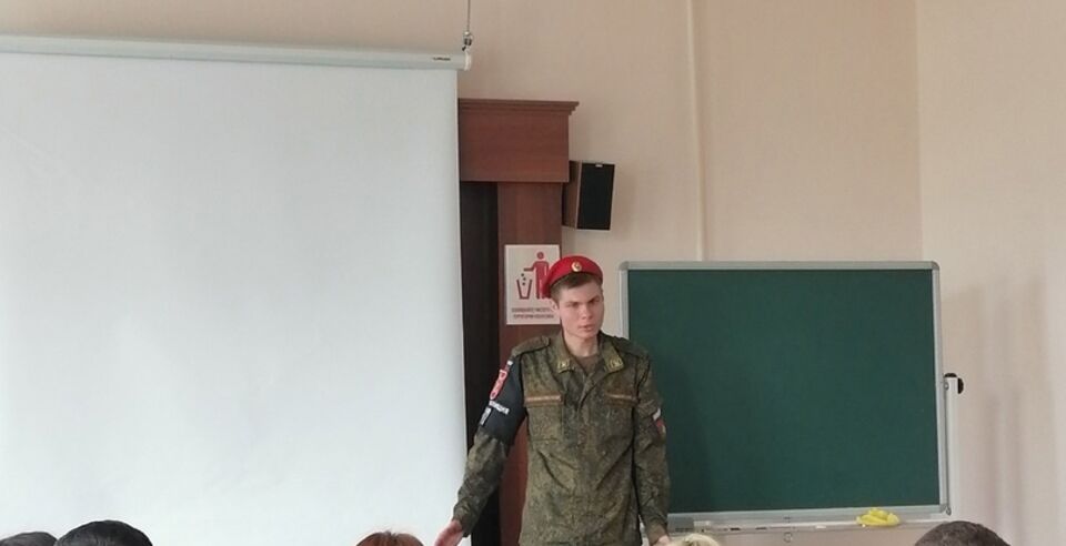 Встреча с выпускником колледжа, сотрудником военной полиции Министерства Обороны РФ
